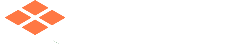 Logo fliprop blanco y naranja