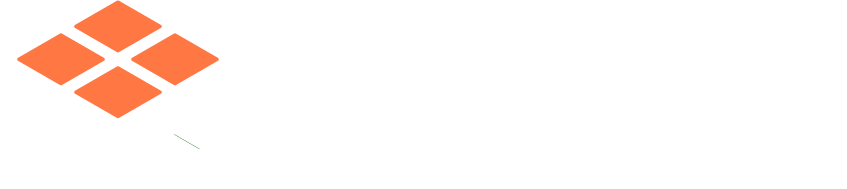 Logo fliprop blanco y naranja