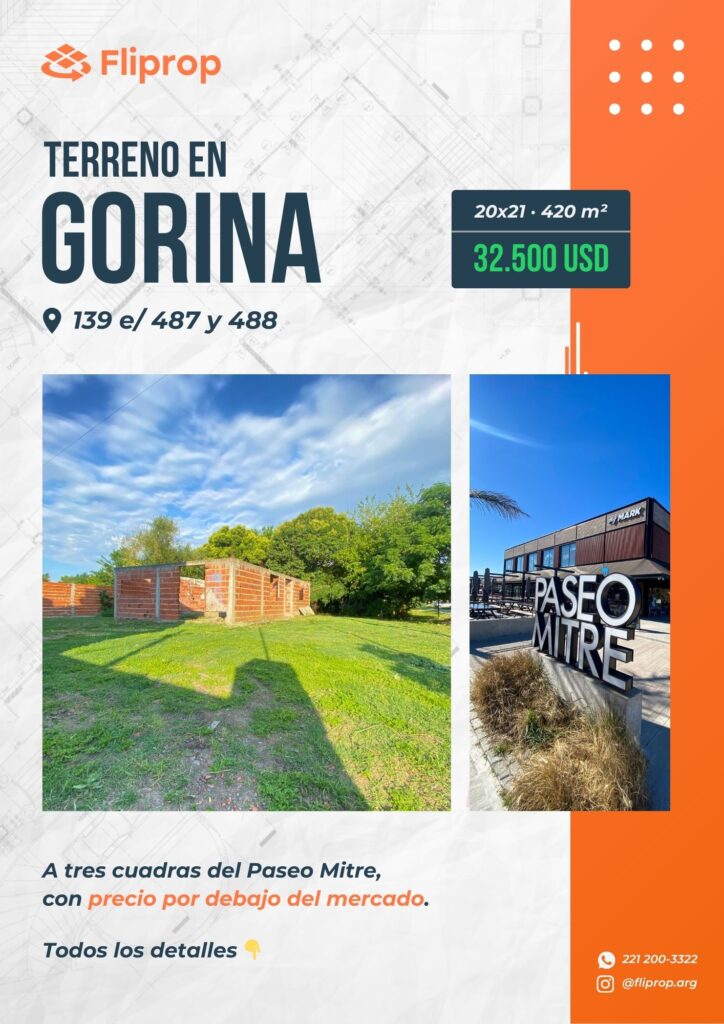 Ficha detallada de terreno en Gorina, Fliprop